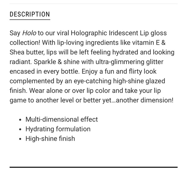 (3) L.A. Colors Holographic Iridescent Lipgloss Bundle - Picture 5 of 6